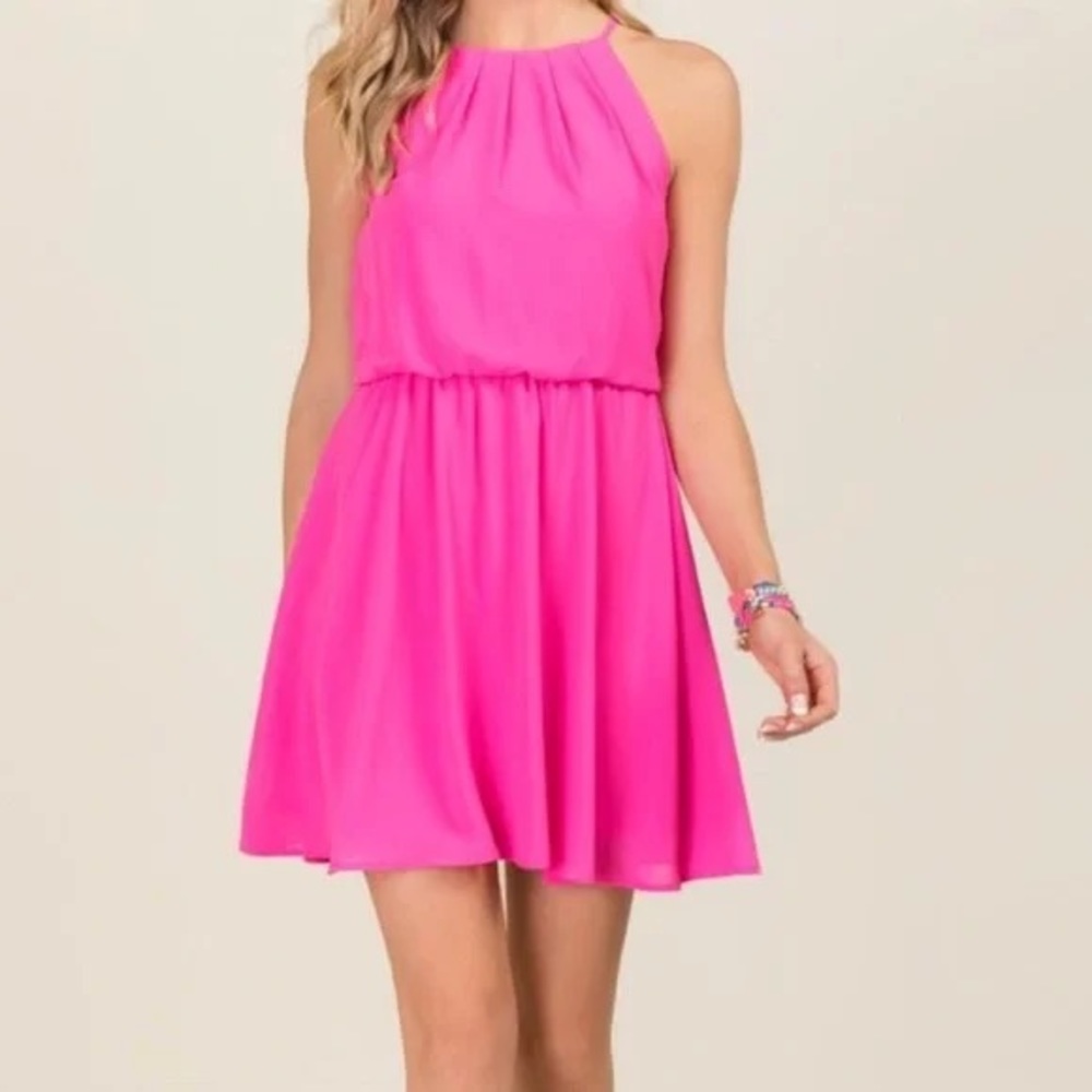 Women’s dress by the brand Lush hot pink